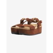 Pre-owned Suede sandals Prada Vintage , Brown , Dames