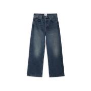 Mazarine Blue Relaxte Fit Jeans Anine Bing , Blue , Dames