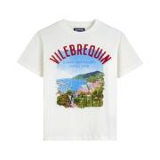 St Barth T-shirt gemaakt van katoen voor heren Vilebrequin , White , H...