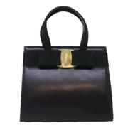 Pre-owned Leather handbags Salvatore Ferragamo Pre-owned , Black , Dam...