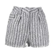 Casual Multicolor Katoenmix Shorts IRO , Gray , Dames