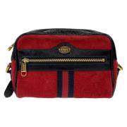 Pre-owned Leather crossbody-bags Gucci Vintage , Red , Dames