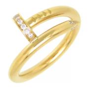 Pre-owned Metal rings Cartier Vintage , Yellow , Dames