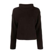 Bruine Wol Kasjmier Casual Sweater Polo Ralph Lauren , Brown , Dames