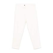 Witte katoenen broek Stretch Design PT Torino , White , Heren