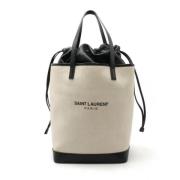 Pre-owned Canvas handbags Saint Laurent Vintage , Black , Dames