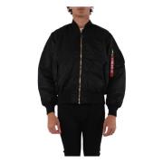 Omkeerbare Ma-1 Bomberjas Alpha Industries , Black , Heren