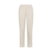 Geruite Elastische Ivory Broek Forte Forte , Beige , Dames