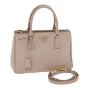 Pre-owned Leather handbags Prada Vintage , Pink , Dames