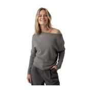 Asymmetrische Grijze Trui Dante 6 , Gray , Dames