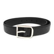 Pre-owned Leather belts Gucci Vintage , Black , Dames