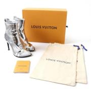 Pre-owned Canvas sandals Louis Vuitton Vintage , Gray , Dames