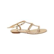 Pre-owned Leather sandals Aquazzura Pre-owned , Gray , Dames