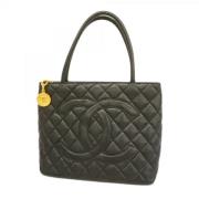 Pre-owned Leather chanel-bags Chanel Vintage , Black , Dames