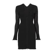 Zwarte Broderie Anglaise Midi Jurk Proenza Schouler , Black , Dames