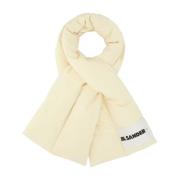 Elegant Cream Polyester Scarf Jil Sander , Yellow , Heren