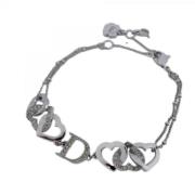 Pre-owned Metal bracelets Dior Vintage , Gray , Dames