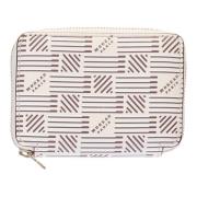 Korrelig Leren Ritsportemonnee Moreau Paris , Beige , Dames