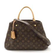 Pre-owned Canvas handbags Louis Vuitton Vintage , Brown , Dames