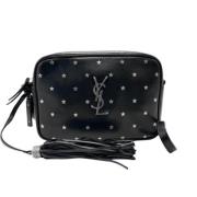 Pre-owned Leather shoulder-bags Saint Laurent Vintage , Black , Dames