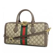 Pre-owned Plastic gucci-bags Gucci Vintage , Brown , Dames