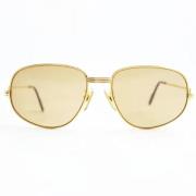 Pre-owned Metal sunglasses Cartier Vintage , Yellow , Dames