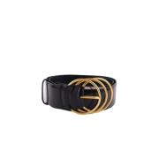 Pre-owned Leather belts Yves Saint Laurent Vintage , Black , Dames