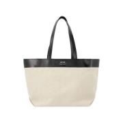 Fabric handbags Ami Paris , Beige , Unisex