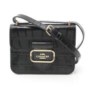 Pre-owned Leather shoulder-bags Coach Pre-owned , Black , Dames