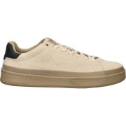 Lage Cup Sneaker met Suède Detail G-star , Beige , Heren