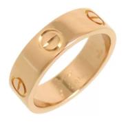 Pre-owned Metal rings Cartier Vintage , Yellow , Dames