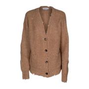 Damesvest met Vernietigd Detail Laneus , Brown , Dames