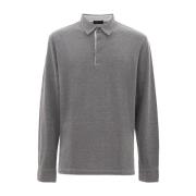 Grijze polo met lange mouwen Corneliani , Gray , Heren