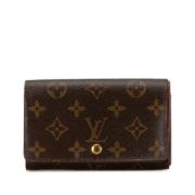 Pre-owned Leather wallets Louis Vuitton Vintage , Brown , Dames