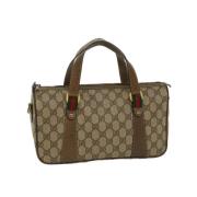 Pre-owned Canvas gucci-bags Gucci Vintage , Beige , Dames