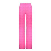 Jacquard Logo Elastische Taille Broek Marine Serre , Pink , Dames