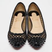 Pre-owned Mesh flats Christian Louboutin Pre-owned , Black , Dames