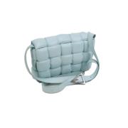 Pre-owned Leather shoulder-bags Bottega Veneta Vintage , Blue , Dames