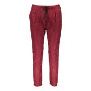 Rode Kantbroek met Elastische Taille Liu Jo , Red , Dames