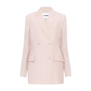 Dubbelrijige oversized jas Jil Sander , Pink , Dames