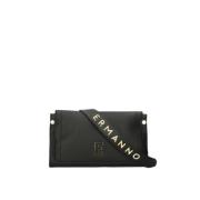 Flap Petra Dames Tas Ermanno Scervino , Black , Dames