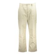 Beige Herenbroek met Zakken en Logo Calvin Klein , Beige , Heren