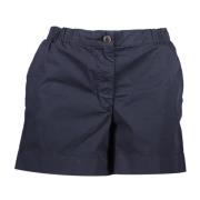 Blauwe Dames Shorts met Elastische Taille Tommy Hilfiger , Blue , Dame...