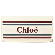 Pre-owned Leather wallets Chloé Pre-owned , White , Dames