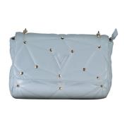 Blauwe Schoudertas met Rits Sluiting Valentino by Mario Valentino , Bl...