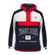 Blauwe Hoodie met Lange Mouwen Tommy Hilfiger , Multicolor , Heren