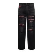 Jeans met vintage-effect Amiri , Black , Heren