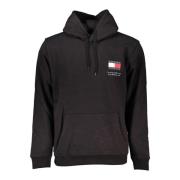 Zwarte hoodie met logoprint Tommy Hilfiger , Black , Heren