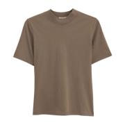 Basis T-shirt met Mock Neck Filippa K , Beige , Dames