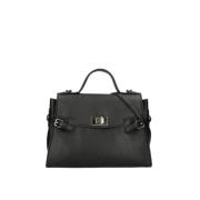 Kleine Top Handvat Tas Sally Ermanno Scervino , Black , Dames